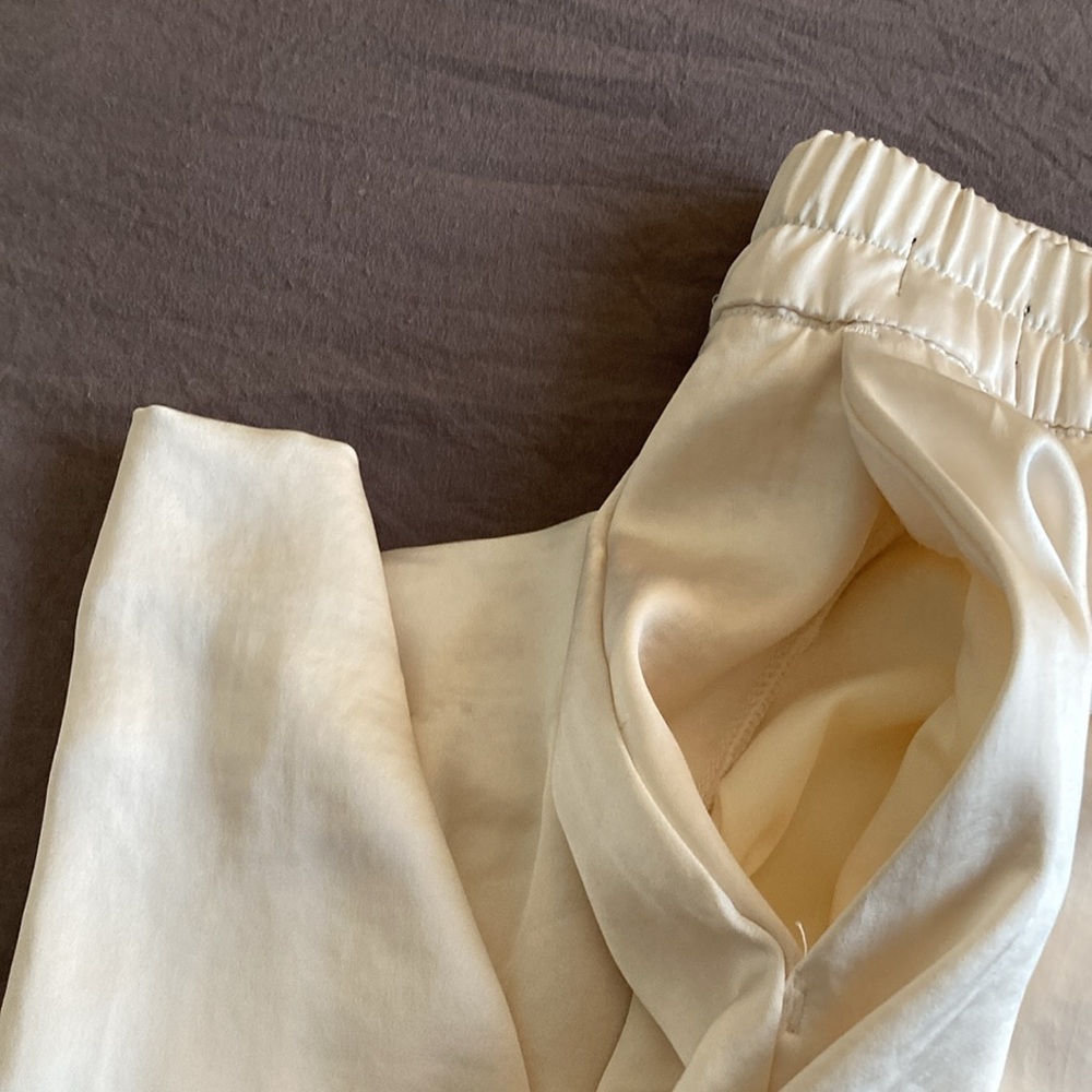 Elegant off White Wide-Leg Pants - Picture 8 of 8